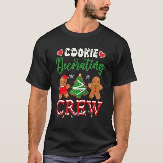 Cookie Decoration Crew Weihnachtsbäcker T-Shirt (Vorderseite)