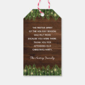 Cookie Decoration Party Personalisiert Weihnachten Geschenkanhänger (Rückseite)