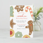 Cookie Decoration von Party Einladung (Stehend Vorderseite)