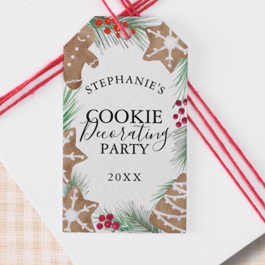 Cookie-Dekorationsparty   Geschenkanhänger