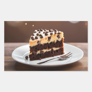 Cookie Dough Cake Rechteckiger Aufkleber