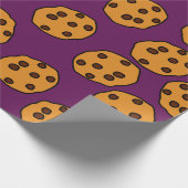Cookie-Druck auf lila Packpapier (Ecke)