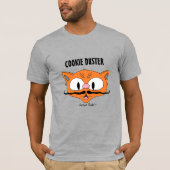COOKIE DUSTER Funny Cartoon Mustache Cat T-Shirt (Vorderseite)