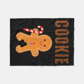 Cookie Eater Funny Christmas Couples Matching Fleecedecke (Vorderseite (Horizontal))