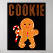Cookie Eater Funny Christmas Couples Matching Poster (Vorne)