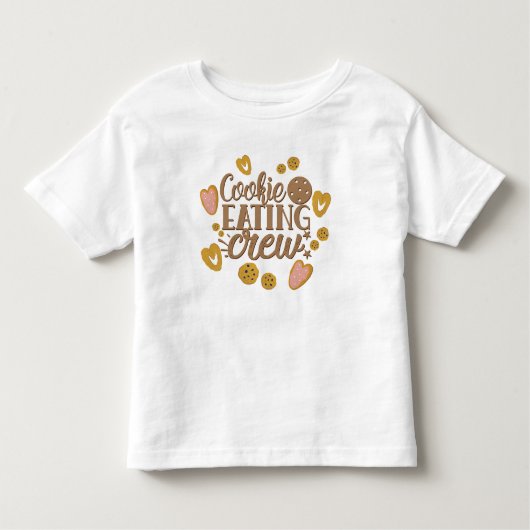 Cookie Eating Crew Spaß Weihnachten Kleinkind T-shirt (Vorderseite)