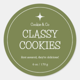 Cookie-Etiketten, Jogurt-Etiketten, Body-Butter-Et Runder Aufkleber