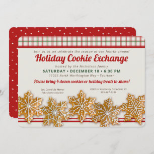 Cookie Exchange-Austausch Party für Feiertage Einladung
