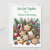 Cookie Exchange - Einladung zu Weihnachten (Vorderseite)
