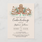 Cookie Exchange Einladungspostkarte (Vorderseite)