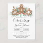 Cookie Exchange Einladungspostkarte (Vorderseite)