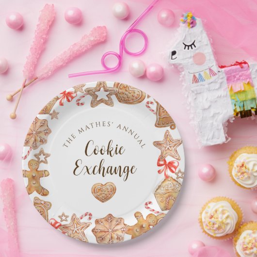 Cookie Exchange-Feier Pappteller (Party)