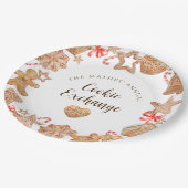 Cookie Exchange-Feier Pappteller (Schrägansicht)