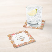 Cookie Exchange-Feier Rechteckiger Pappuntersetzer (Vor Ort)