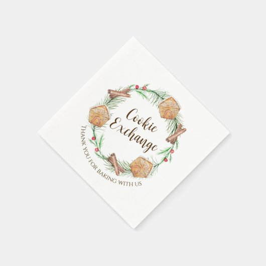 Cookie Exchange-Feier Serviette (Ecke)
