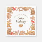 Cookie Exchange-Feier Serviette (Vorderseite)
