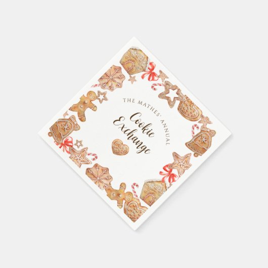 Cookie Exchange-Feier Serviette (Ecke)