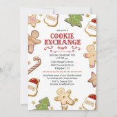 Cookie Exchange Feiertag Einladung (Vorderseite)