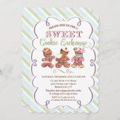 Cookie Exchange Feiertag Einladung (Vorne/Hinten)