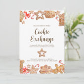 Cookie Exchange - Feiertagseinladungen Einladung (Stehend Vorderseite)