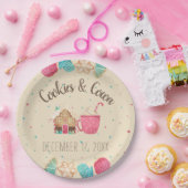 Cookie Exchange Festliche Weihnachtswasserfarbe Pappteller (Party)