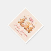 Cookie Exchange Gingerbread Man Blush Serviette (Ecke)