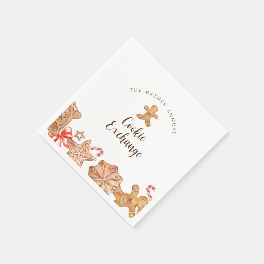 Cookie Exchange Holiday Party Napkins Serviette (Ecke)