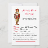 Cookie Exchange Nutcracker-Theme Benutzerdefiniert (Rückseite)