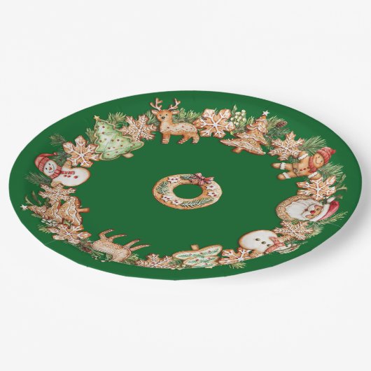 Cookie Exchange Pappteller (Schrägansicht)