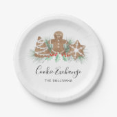 Cookie Exchange Pappteller (Vorderseite)