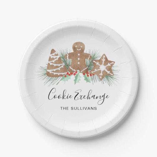 Cookie Exchange Pappteller (Vorderseite)