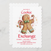 Cookie-Exchange-Party Einladung, die Sie anpassen Einladung (Vorne/Hinten)