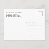 Cookie Exchange Party Kohleurlaub Einladungspostkarte (Rückseite)