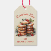 Cookie Exchange Personalisierte Feiertage Backen Geschenkanhänger (Vorderseite)