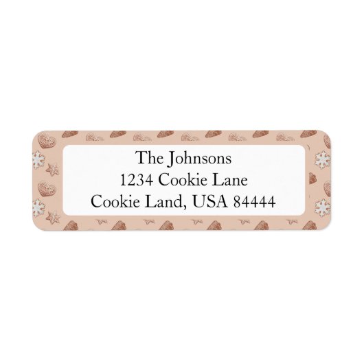 Cookie Exchange-Rücksendeadresse (Vorne)