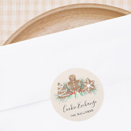 Cookie Exchange Runder Aufkleber