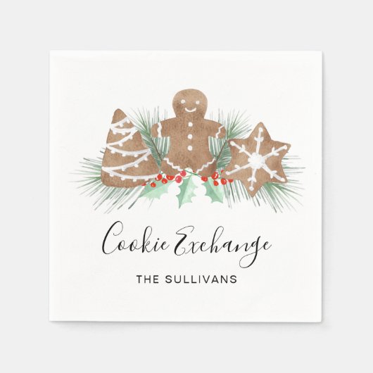 Cookie Exchange Serviette (Vorderseite)