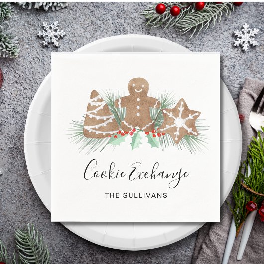 Cookie Exchange Serviette