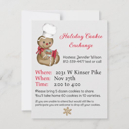 Cookie Exchange Stain Glass Nativität benutzerdefi (Rückseite)