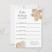 Cookie Exchange-Stimmzettel Einladung (Vorderseite)