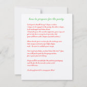 Cookie Exchange Swap Party Einladen mit w/ Anweisu Einladung (Rückseite)