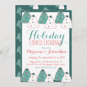 Cookie Exchange Swap Weihnachtsbaum Urlaub Einladung (Vorne/Hinten)