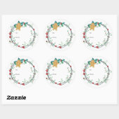 Cookie Exchange Weihnachtsaufkleber Runder Aufkleber (Blatt)