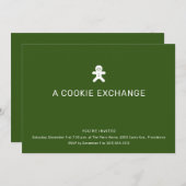 Cookie Exchange Weihnachtsweihnachtsgebäck Einladung (Vorne/Hinten)