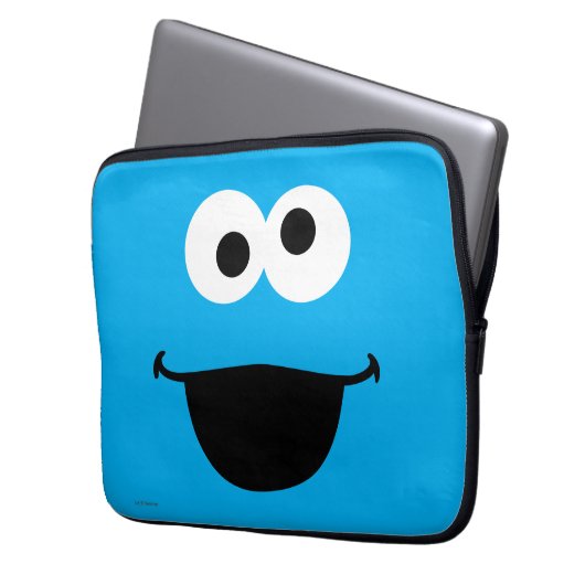 Cookie Face Art Laptopschutzhülle (Vorderseite Links)