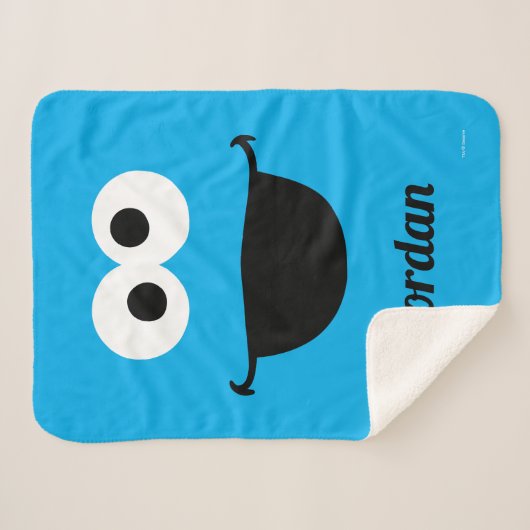 Cookie Face Art | Name hinzufügen Sherpadecke (Vorderseite (Horizontal))