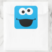 Cookie Face Art Quadratischer Aufkleber (Tasche)