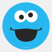Cookie Face Art Runder Aufkleber (Vorderseite)