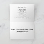 Cookie Feiertagskarte (Innenseite)