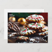 Cookie Feiertagspostkarte (Vorne/Hinten)